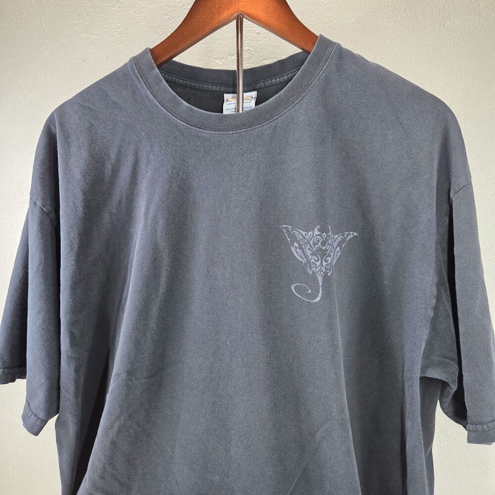 Vintage Crazy Shirts Hawaii Dive Company Manta Ray Graphic T Shirt Faded Sz XL